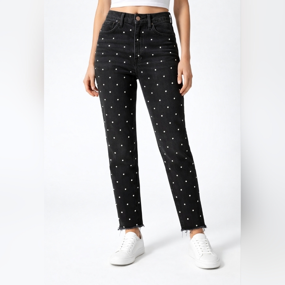 Society Black Polka Dot Women's Jeans